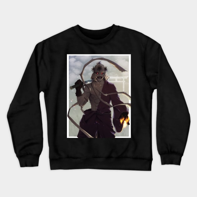 Makoto Shishio Crewneck Sweatshirt by DeyvidEndo182